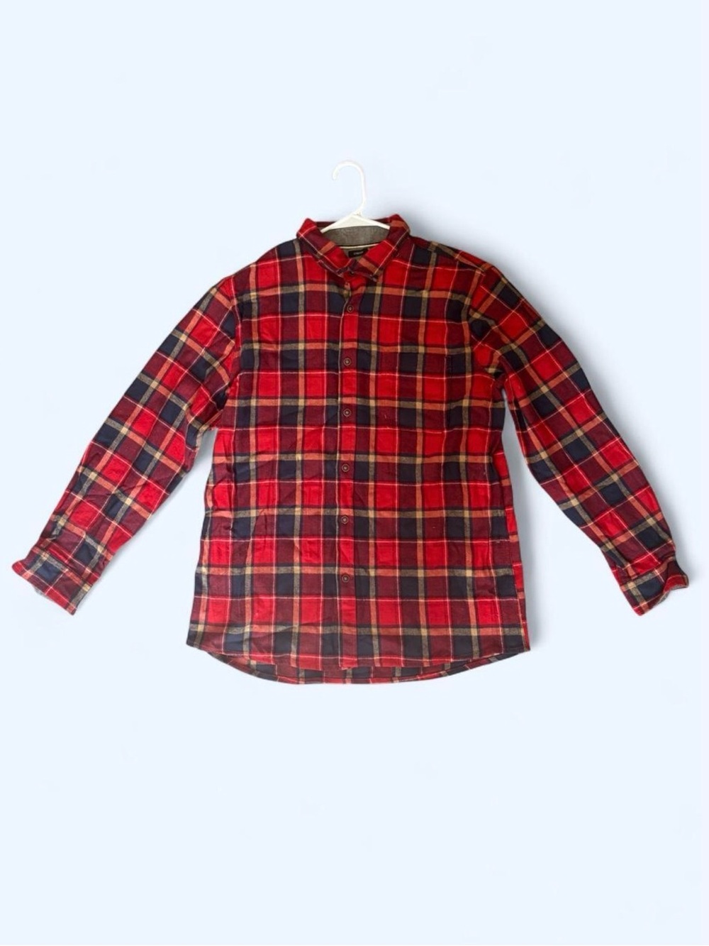 Lee Red Plaid Button-Down Shirt